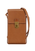 Phone Holder Crossbody, &pound;250, Handbags, Tan, Leather, Front view